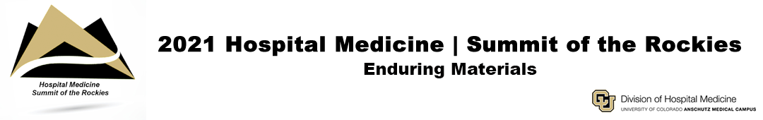 2021 Hospital Medicine | Summit of the Rockies Logo